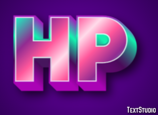 HP Text effect