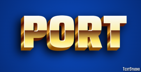 Port Text Effect