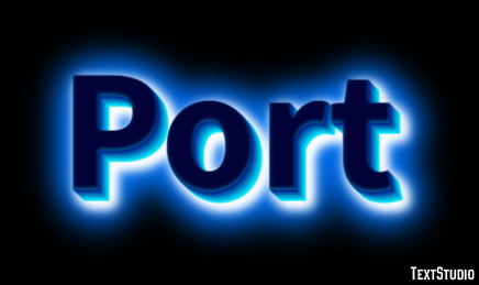 Port Text Effect