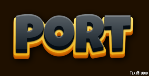 Port Text Effect