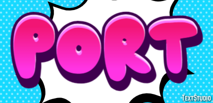 Port Text Effect