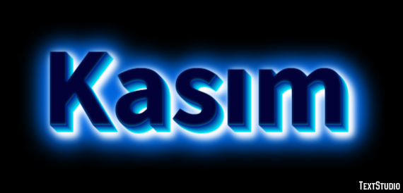 Kasım Efecto de texto