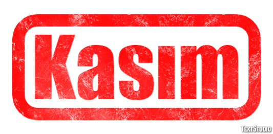 Kasım Efecto de texto
