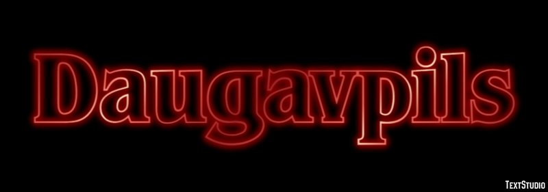 Daugavpils テキスト効果