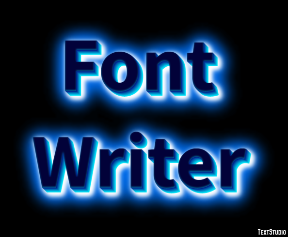 Font Writer Text effect