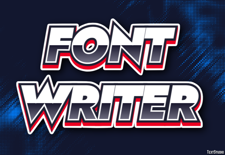 Font Writer Text effect