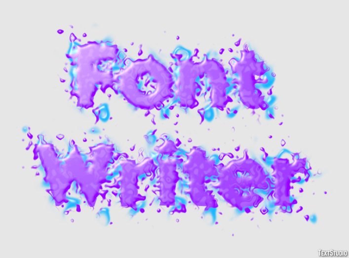 Font Writer Text effect