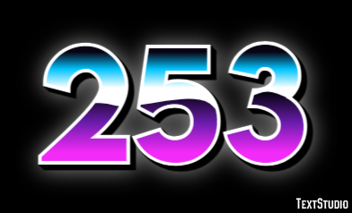 253 Text Effect