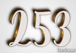 253 Text effect