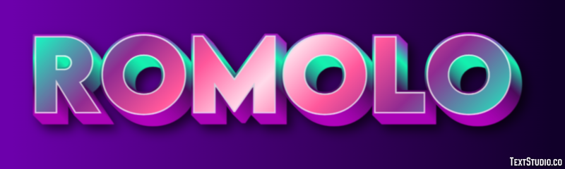 Romolo Efecto de Texto