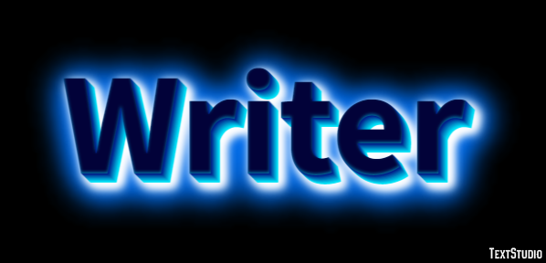 Writer Efekt tekstowy