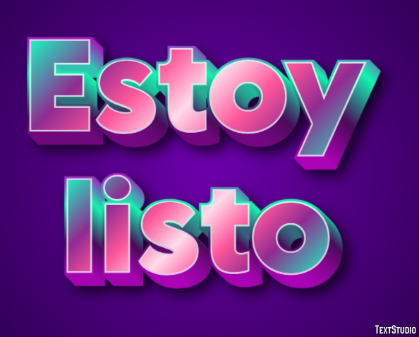 Estoy listo Efecto de Texto