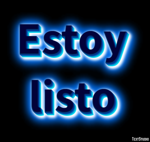 Estoy listo Efecto de Texto