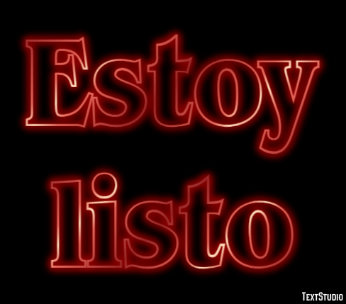 Estoy listo Efecto de Texto