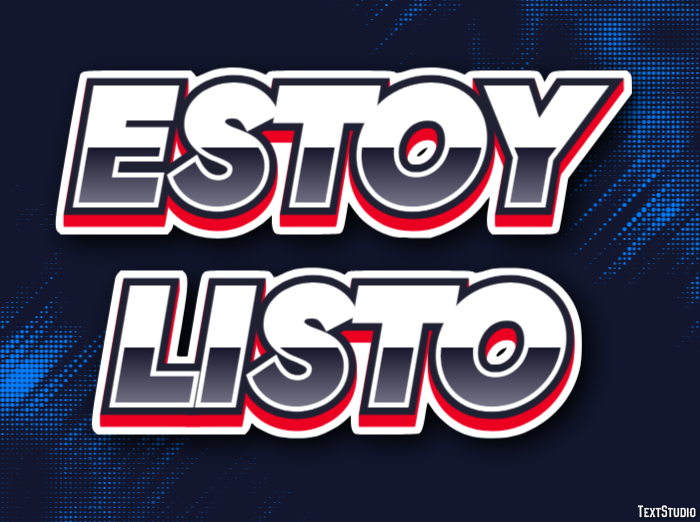 Estoy listo Efecto de Texto