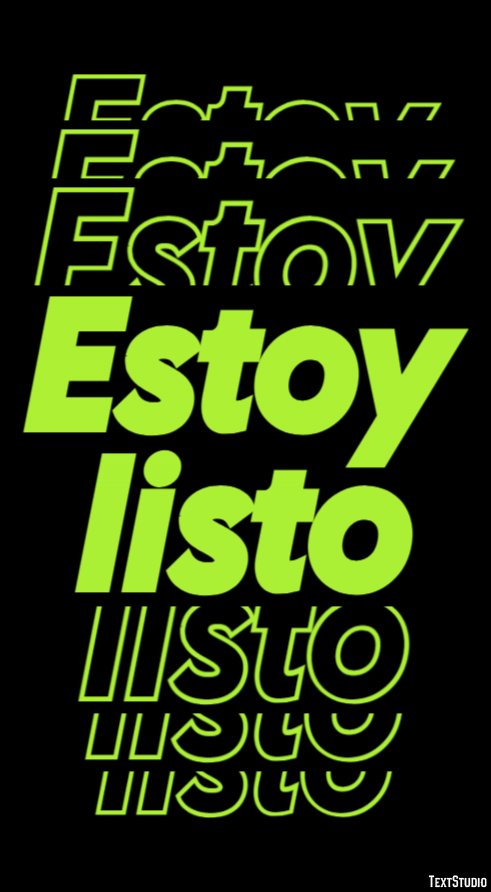 Estoy listo Efecto de Texto