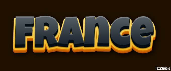 France Text Effect