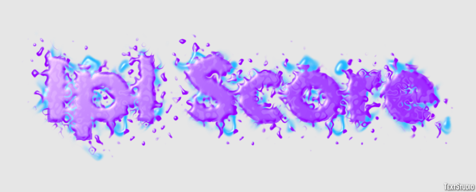 Ipl Score Efeito de texto