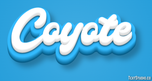 Coyote Tekst Effect