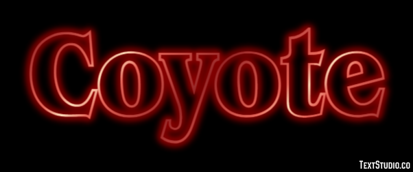 Coyote Tekst Effect