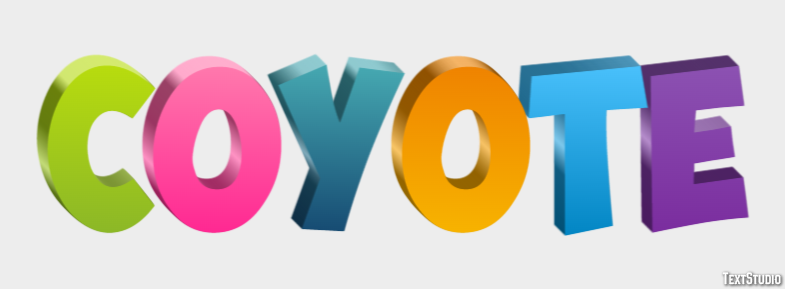 Coyote Tekst Effect