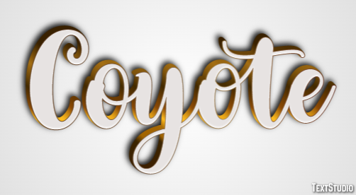 Coyote Efecto de Texto