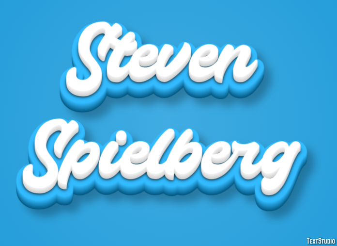 Steven Spielberg Efecto de Texto