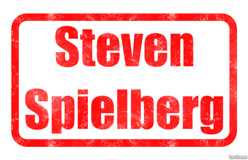 Steven Spielberg Texteffekt