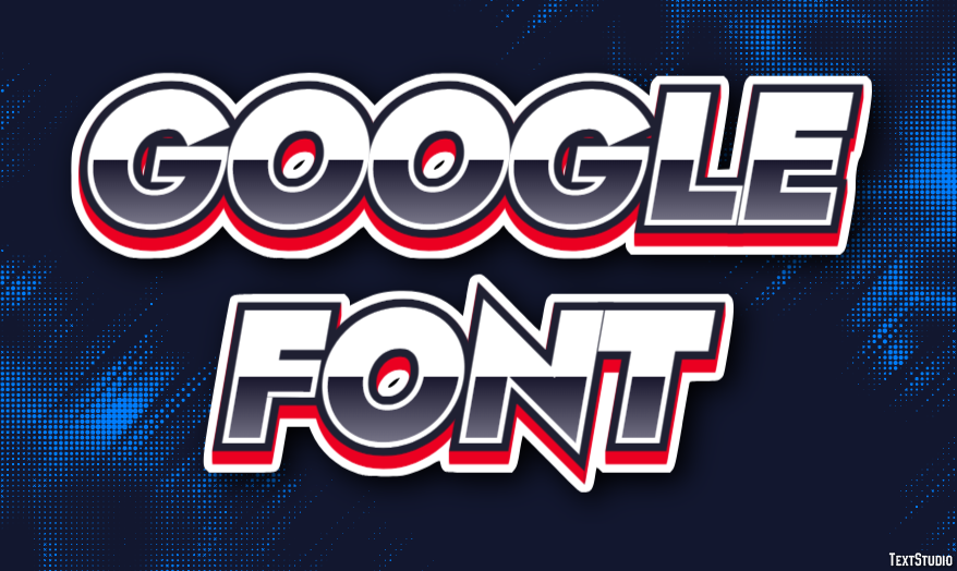 Google Font Tekst Effect