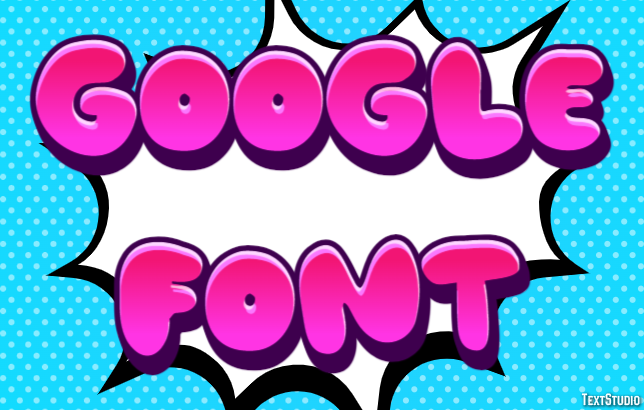 Google Font Tekst Effect