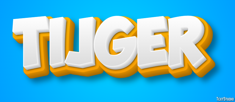 Tijger Tekst Effect