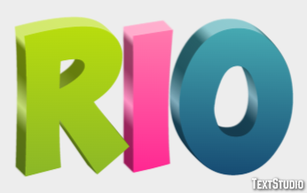 Rio Efeito do texto