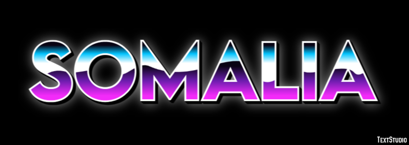 Somalia テキスト効果
