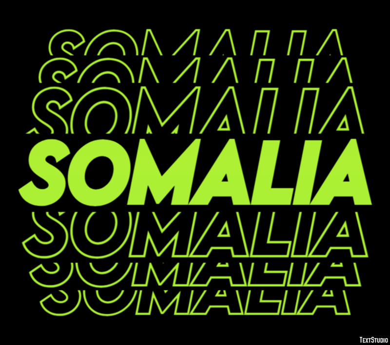 Somalia テキスト効果