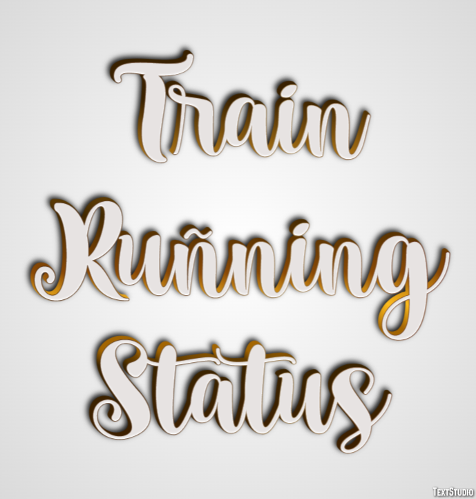 Train Ruñning Status Efecto de Texto