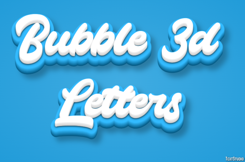 Bubble 3d Letters Text Effect