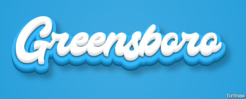 Greensboro Efeito de texto