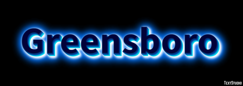 Greensboro Tekst Effect