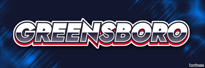 Greensboro Texteffekt