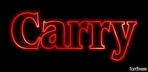 Carry Text effect