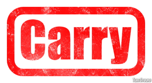 Carry Text Effect