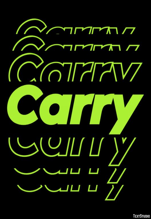 Carry Efeito de texto