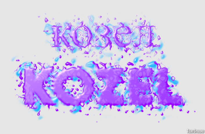 козел kozel Эффект текста