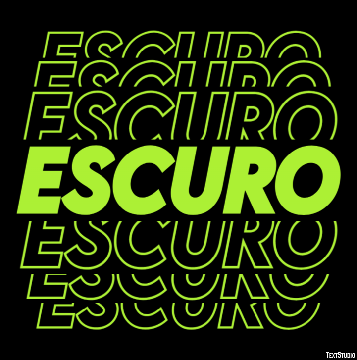 Escuro Efeito do texto