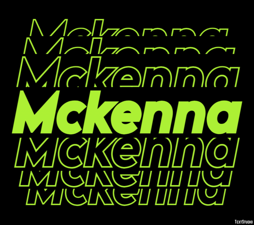 Mckenna テキスト効果