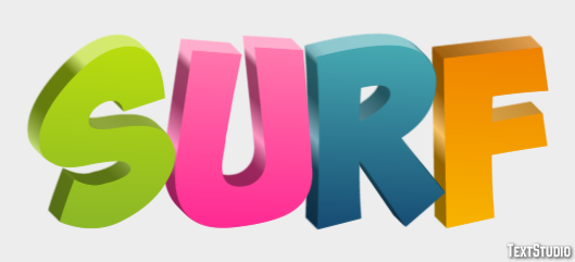 Surf Effetto testo