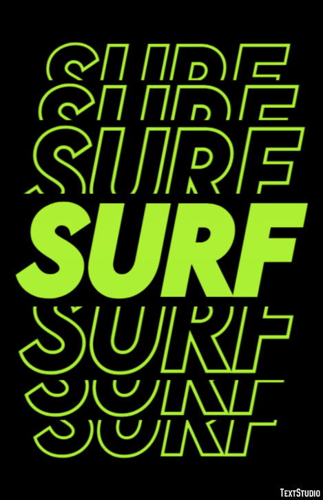 Surf Effetto testo