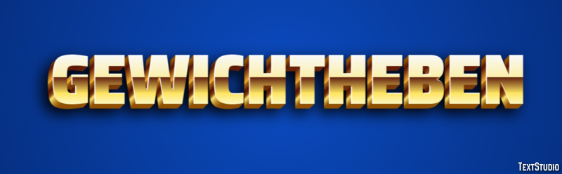 Gewichtheben Effetto testo