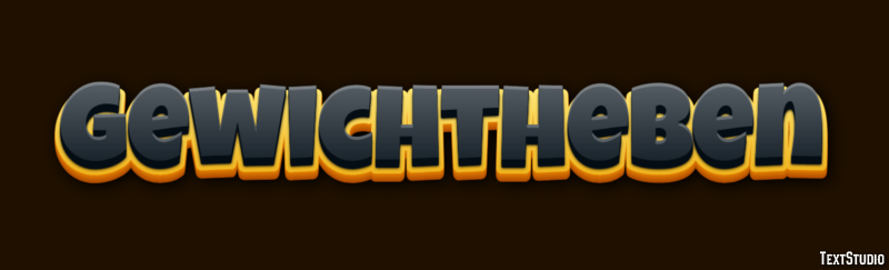 Gewichtheben Efeito do texto