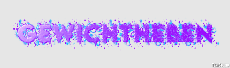 Gewichtheben Efeito do texto
